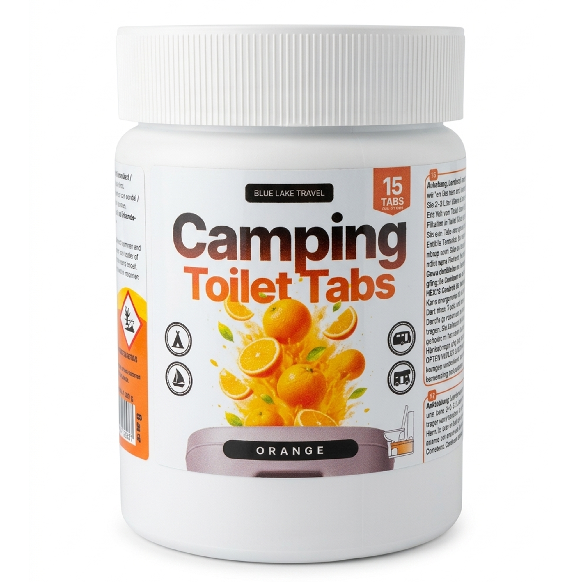 Camping Toiletten Zusatz - Geruchsstopp & effektive Zersetzung für Wohnmobil, Wohnwagen & Campingklo