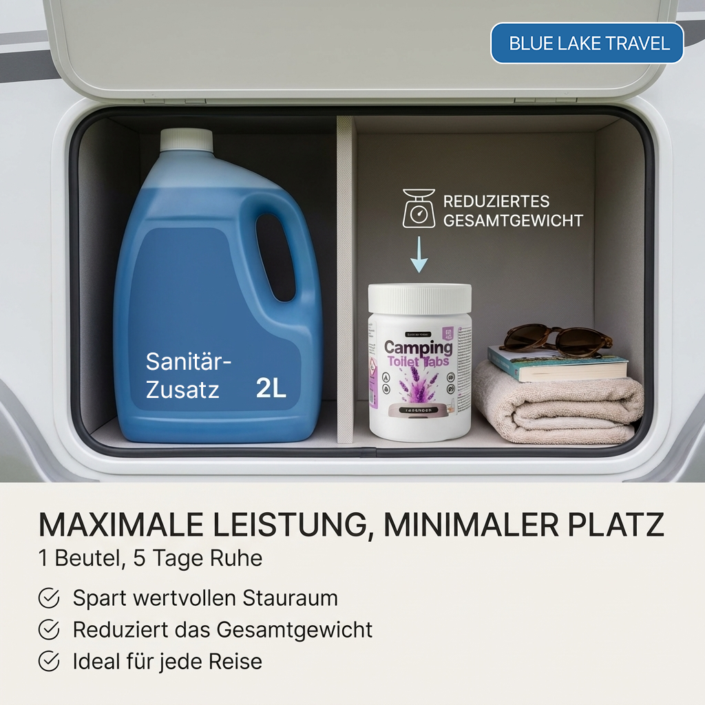 Camping Toiletten Zusatz - Geruchsstopp & effektive Zersetzung für Wohnmobil, Wohnwagen & Campingklo