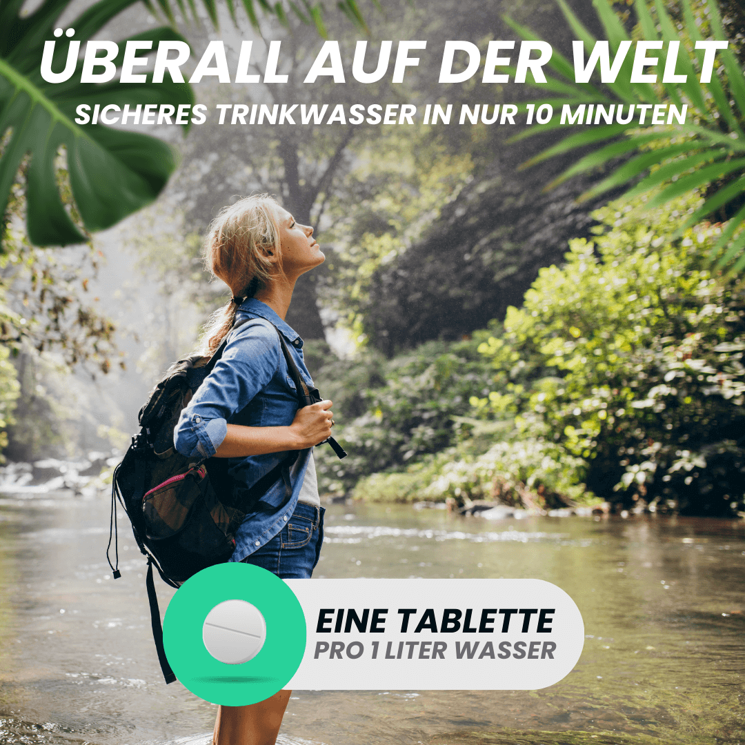 Wasseraufbereitungstabletten - Wasserentkeimung & Trinkwasser Aufbereitung - Chlordioxid