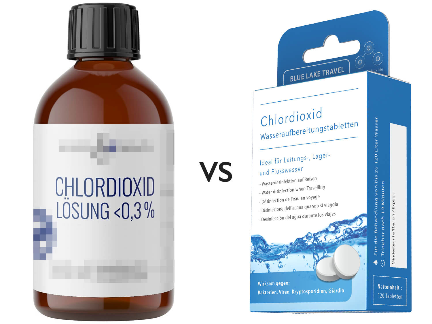 Unterschied Chlordioxidlösung (CDL) und Chlordioxid-Tabletten