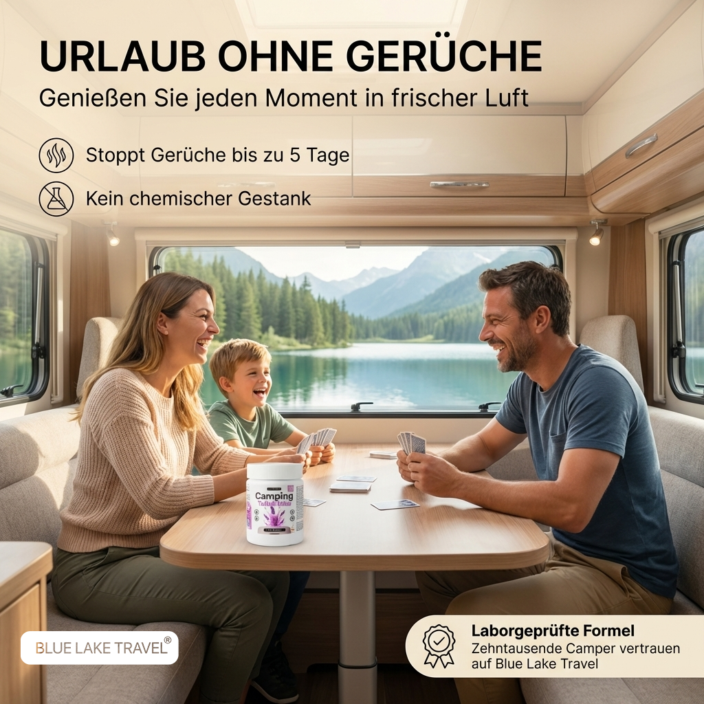 Camping Toiletten Zusatz - Geruchsstopp & effektive Zersetzung für Wohnmobil, Wohnwagen & Campingklo
